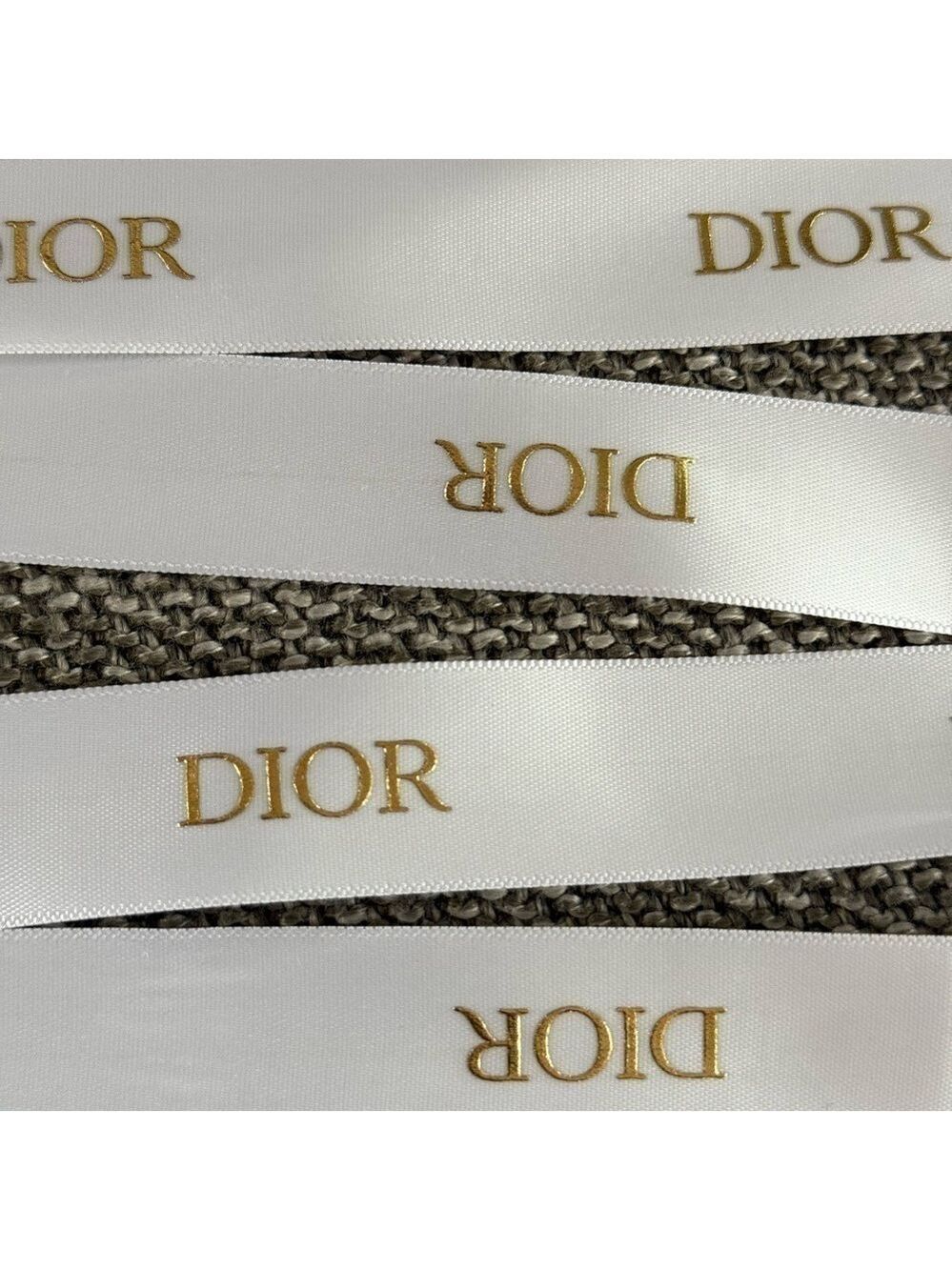 Dior Logo White Authentic Ribbon 79 Inch New - Picture 5 of 9